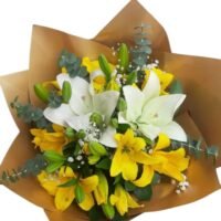 Buquet de lirios amarillos