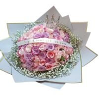 Buquet de rosas tonos pastel